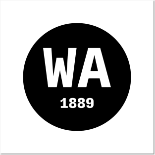 Washington | WA 1889 Posters and Art